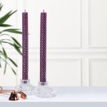 Интерьерные свечи "Темно-пурпурные"